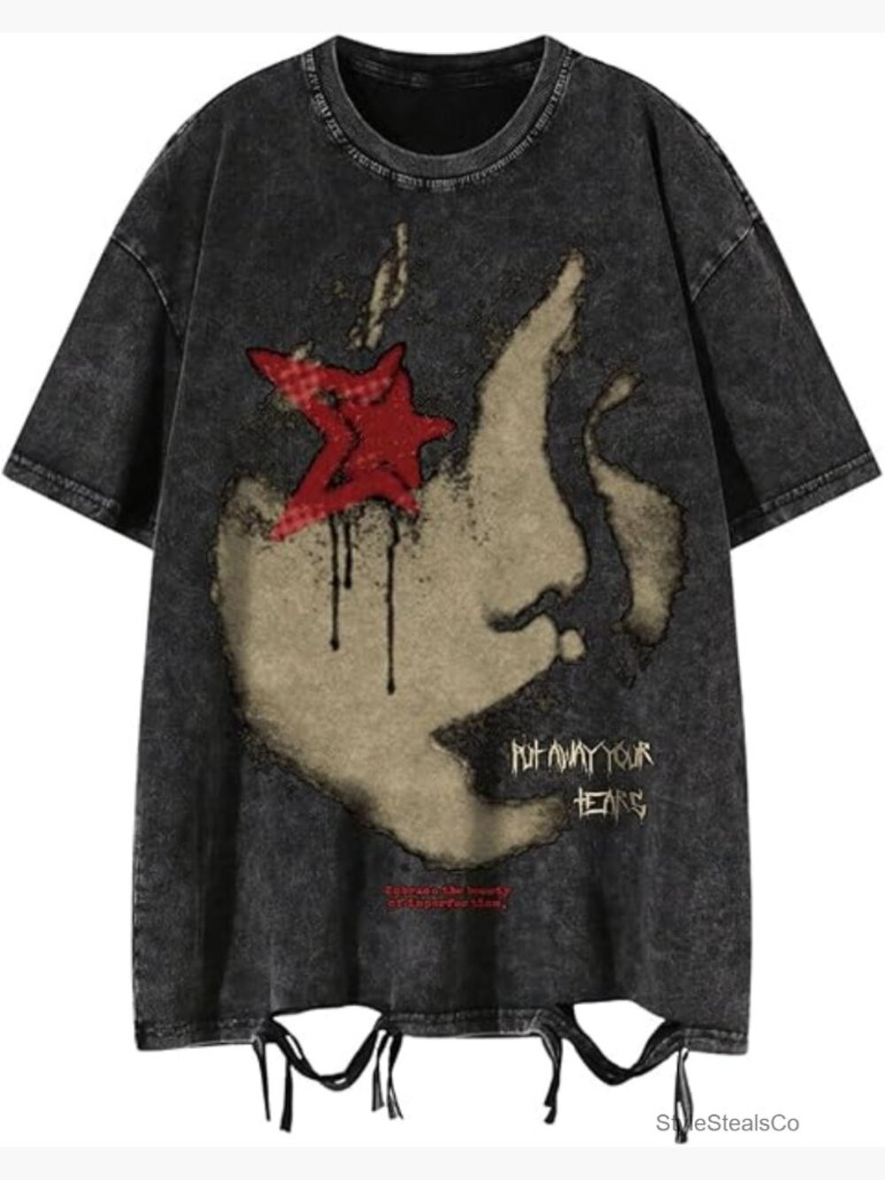 Men's Graphic Tee Vintage Distressed Streetwear Casual Summer T-Shirt